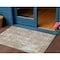 Homeroots 3' X 5' Taupe And Ivory Abstract Washable Indoor Outdoor Area Rug 598004 - alternate 1