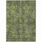 Homeroots 3' X 5' Moss Green And Gray Oriental Washable Indoor Outdoor Area Rug 563811 - alternate 2