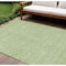 Homeroots 10' X 14' Artichoke Green Mint Green And Ivory Floral Washable Indoor Outdoor Area Rug 582319 - alternate 1