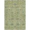 Homeroots 3' X 5' Mint Green Brown And Gray Floral Washable Indoor Outdoor Area Rug 603473 - alternate 5