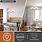 Vaxcel Sloane 5 Light LED Gold Satin Brass Mid-Century Modern Chandelier with White Glass Globes H0281 - alternate 8