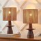 Jonathan Y Rickie 19" Bohemian Coastal Sculptural Resin w/Hand-Woven Paper Rope Drum Shade LED Table Lamp, , 2PK JYL5509B-SET2 - alternate 2