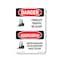 Signmission Safety Sign, OSHA Danger, 18" Height, Forklift Traffic Be Alert Bilingual, D-1218-VP-1265 OS-DS-D-1218-VP-1265 - alternate 1