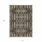 Homeroots 10' X 14' Black Taupe And Beige Moroccan Washable Indoor Outdoor Area Rug 577186 - alternate 4