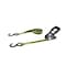 Prosource 1" x 14' Reflective Ratchet Tie-Down Straps - Heavy-Duty Cargo Straps, 2-Pack with S-Hooks FH-012 - alternate 1