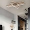 Jonathan Y Palco 39" Contemporary Minimalist Metal Adjustable Dimmable Geometric Integrated LED Flush Mount, Bla JYL7152A - alternate 6