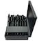 Drill America 8 Piece HSS Black Oxide Reduced Shank HSS Drill Bit Set, 9/16" - 1" DWD1008-SET - alternate 1