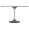Leisuremod Round 47.24 in W, 29.35 in L, Sintered Stone/Stainless Steel, White VT23BS-48WS - alternate 2