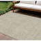 Homeroots 8' X 10' Beige Geometric Washable Indoor Outdoor Area Rug 607473 - alternate 1