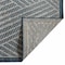 Homeroots 6' X 9' Gray and Blue Geometric Stain Resistant Indoor Outdoor Area Rug 531610 - alternate 5