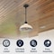Jonathan Y Jasper 12.25" 1-Light Farmhouse Industrial Indoor/Outdoor Iron LED Pendant, Matte Almond JYL7611J - alternate 3