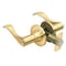 Deltana Savanna Home Series Traditional Door Leverset Single Cylinder Left Handed Lifetime Polished Brass 6461L-003 - alternate 1
