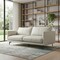 Homeroots 81" Gray Leather Sofa With Black Legs 640991 - alternate 4