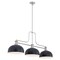 Z-Lite Melange Brushed Nickel 3 Light Billiard 725-3BN-D13MB - alternate 5
