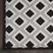 Homeroots 8' X 11' Black And White Geometric Indoor Outdoor Area Rug 546864 - alternate 5