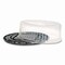 Plastifar Bakery Containers, 9" Cake Container, 11.2" Diameter x 3.5" h, Black/Clear, 50PK 18244 - alternate 3