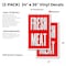 Signmission Fresh Meat, Vinyl Decals Only 24 Inch x 36 Inch, Vinyl Decal, 2PK DSB-2436-2PACK-Fresh Meat - alternate 2