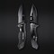 Unilite Heavy Duty Folding Knife, High-Carbon 3Cr13 Stainless Steel Blade Drop Point Serrated Edge Assis EK4 - alternate 4