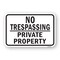 Signmission No Trespassing Private Property Sign, Heavy-Gauge Aluminum, 18" H, A-1824-24945 A-1824-24945 - alternate 1