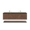 James Martin Vanities Marcello 72" Double Vanity, Chestnut, w/ 3 CM Phantome Eclos Top D200-V72-CSN-3PHT - alternate 1