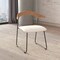 Leisuremod Lyra Collection Modern Chair in Natural Wood back and White Seat, 2PK LCNW-41W2 - alternate 7