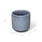 Homeroots Gray Ceramic 44 Ounce Crackle Mosaic Round Distressed Pot Planter 487387 - alternate 6
