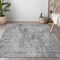 Homeroots 5' X 8' Silver And Gray Geometric Washable Indoor Outdoor Area Rug 594582 - alternate 5