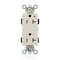Leviton Straight Blade Receptacle, 5-20R, 20 A, 125V AC, Flush Mount, Isolated Ground M1636-IGT - alternate 1