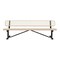 Leisure Craft Bench/Back, Surface Mount, 8ft., Beige B8WBSM-BEIGE - alternate 1