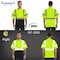 Protectx Short Sleeve T-Shirt, Class 2, Type R, Polyester, Green, M ST-150SS1-GN1-M-01 - alternate 5