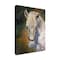 Trademark Fine Art Outdoor Canvas Art - David Stribbling 'white horse' Wall Art for Patios, or Gardens GRL01604-OC1824WR - alternate 1