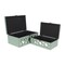Homeroots Set of Two Blue Mirrored Glass And Wood Box With Lid, 2PK 379873 - alternate 3