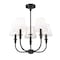 Z-Lite Tova Matte Black 5 Light Chandelier 3049-18C-MB - alternate 4