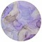 Homeroots 8' Round Gray and Purple Round Abstract Washable Non Skid Indoor Outdoor Area Rug 559528 - alternate 4