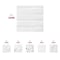 Smarty Had A Party White with Silver Stripes Paper BeverageCocktail Napkins 600 Napkins, 600PK 2295-CASE - alternate 5