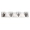 Jonathan Y Irving 27.75" 4-Light Seeded Glass/Iron Modern Contemporary LED Vanity Light, Nickel JYL7558A - alternate 7