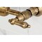 Kingston Brass Two-Handle Wall Mount Bridge Kitchen Faucet, Antique Brass KS1263AL - alternate 2
