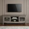 Homeroots 53in Gray Wood Enclosed and Open Storage TV Stand 724158 - alternate 3