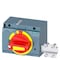 Siemens front mounted rotary operator EMERGENCY OFF with door interlock IEC IP30/40 3VA9267-0EK25 - alternate 1