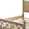 Homeroots Natural Carved Geometric Solid Wood King Bed Frame 571392 - alternate 4