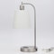 Homeroots 20" Nickel Metal Round USB Table Lamp With White Empire Shade 548266 - alternate 6