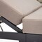 Leisuremod Chelsea Modern Outdoor Chaise Lounge Chair With Beige Cushions CLBL-77BG2 - alternate 7