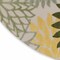 Homeroots 5' Green Yellow Ivory And Dark Green Round Floral Indoor Outdoor Area Rug 548138 - alternate 4