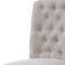 Homeroots Set of Two Tufted Beige and Gray Upholstered Linen And Solid Wood Dining Side Chairs, 2PK 573291 - alternate 6