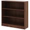 Lorell Laminate 3-Shelf Bookcase, 36" x 36" x 12", Walnut LLR99783 - alternate 1