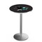 Holland Bar Stool Co 42" Stainless Steel San Jose Sharks Pub Table, 36" dia. Top L214S4236SJShar - alternate 1