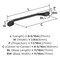 Amerock Ravino 6-5/16 inch (160mm) Center-to-Center Matte Black Cabinet Pull, 10PK 10VMP21938FB - alternate 2