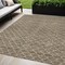 Homeroots 5' X 8' Brown And Beige Geometric Washable Indoor Outdoor Area Rug 596172 - alternate 1