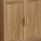 Homeroots 31" Natural Textured Door Accent Cabinet With Three Shelves 564862 - alternate 4