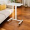 Homeroots Adjustable White Wood and Stainless Steel Rolling Standing Desk 535346 - alternate 5